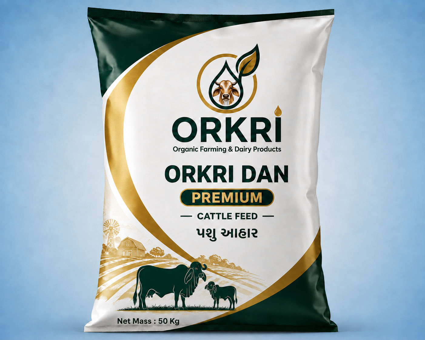 ORKRI DAN Premium cattle feed 50 kg packaging